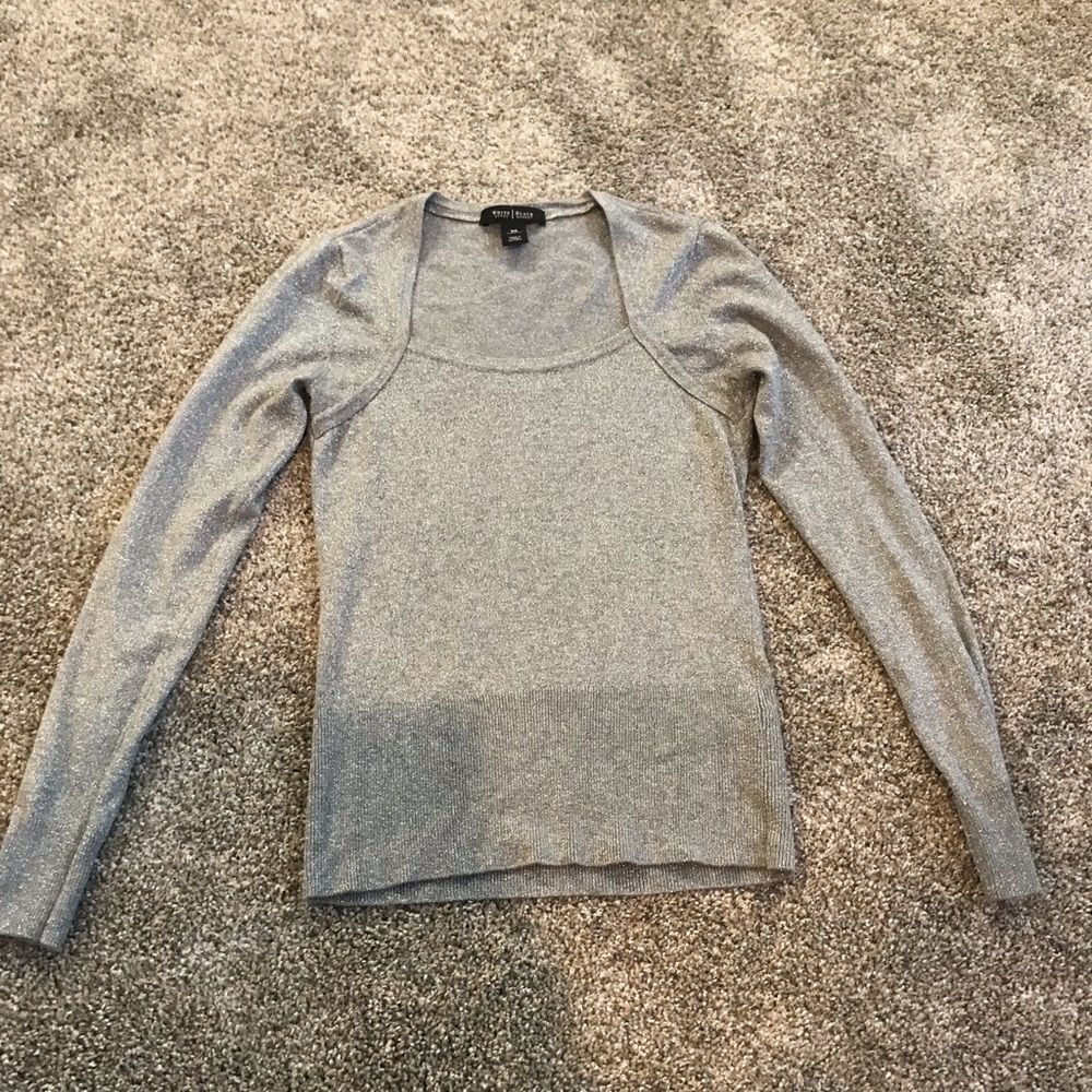 Shimmery White House Black Market Sweater XS
